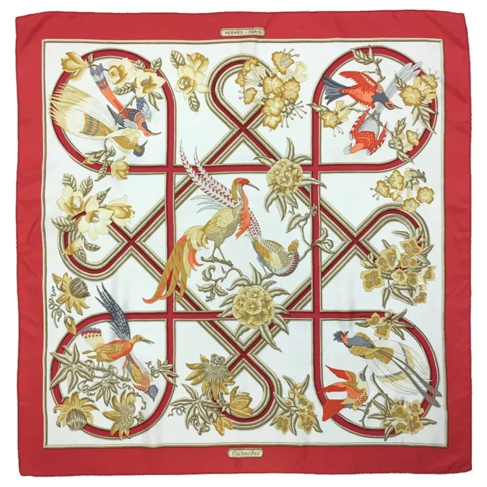❌SOLD❌ Hermes Caraibes Carre 90 Silk Scarf